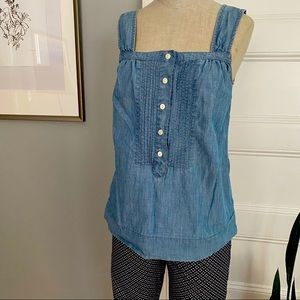 JCrew denim top with pockets